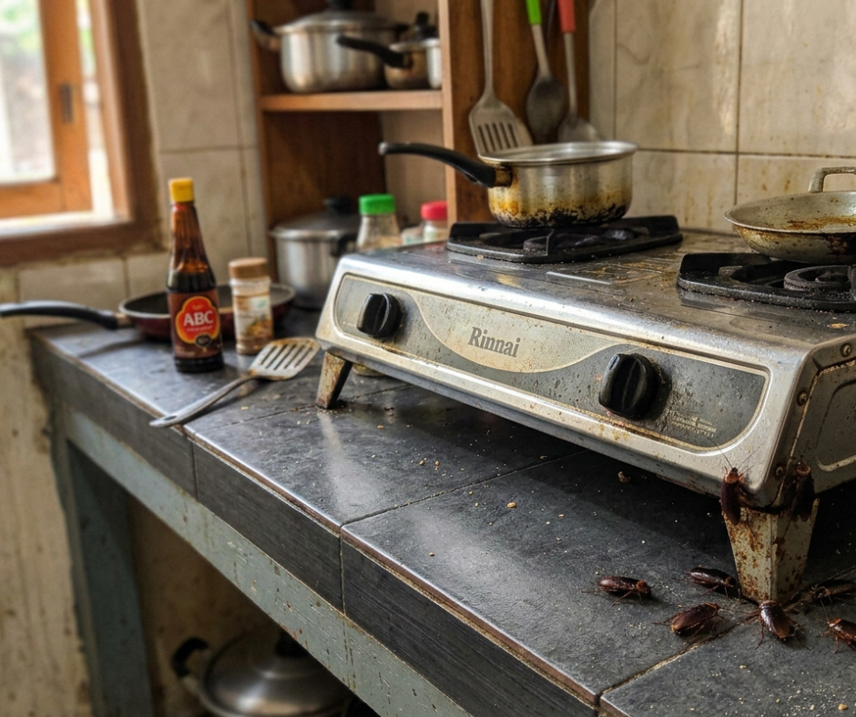Kecoak di dapur