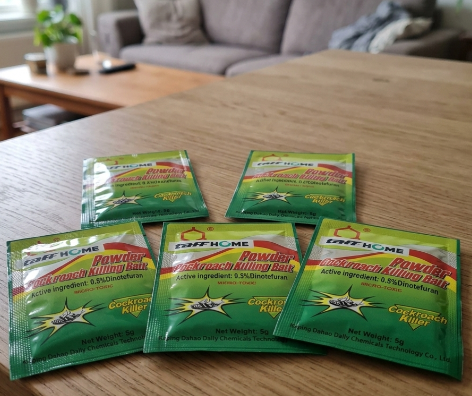 5 sachet TaffHOME rapi di meja